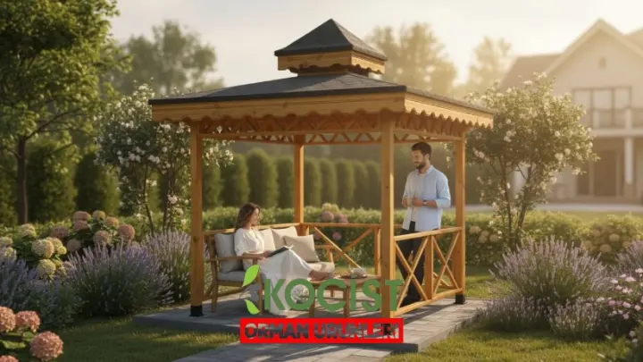 Ahşap Çardak 200X200AK Model 1 - Görsel 5