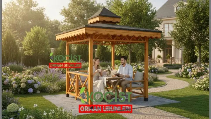 Ahşap Çardak 200X200AK Model 1 - Görsel 3