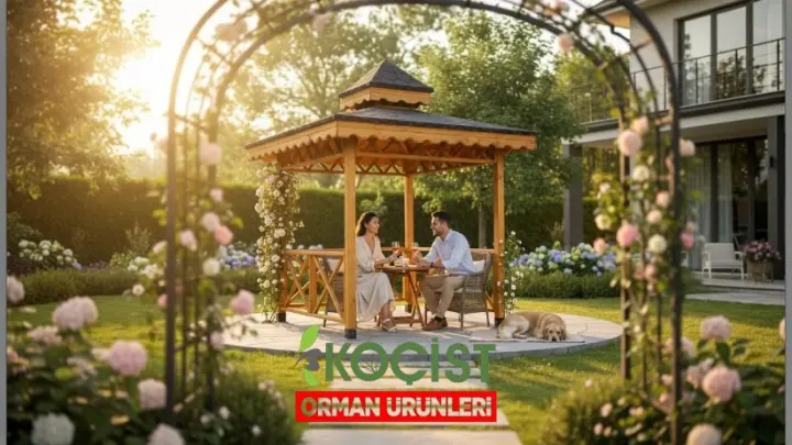 Ahşap Çardak 200X200AK Model 1 - Görsel 1