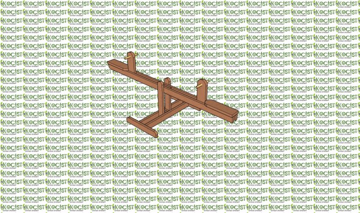 Küçük Boy Ahşap Tahterevalli | Güvenli ve Dayanıklı Çocuk Oyun Grubu Model 1 - Görsel 4