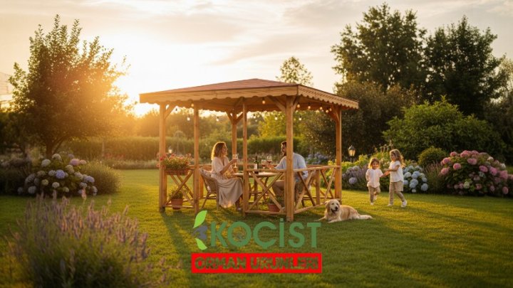 2.5x2.5 m Ahşap Çardak | Kamelya & Kameriye – Kompakt ve Dayanıklı Model 1 - Görsel 5