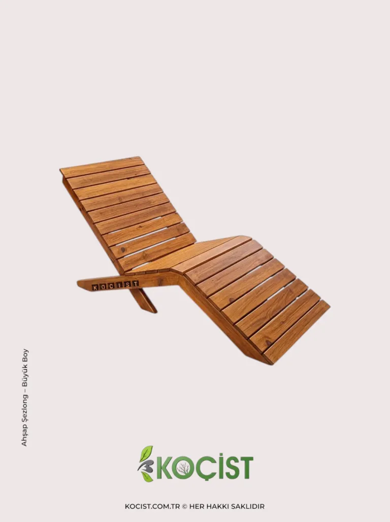 Ahşap Şezlong – Büyük Boy TEAK, 2. görünüm