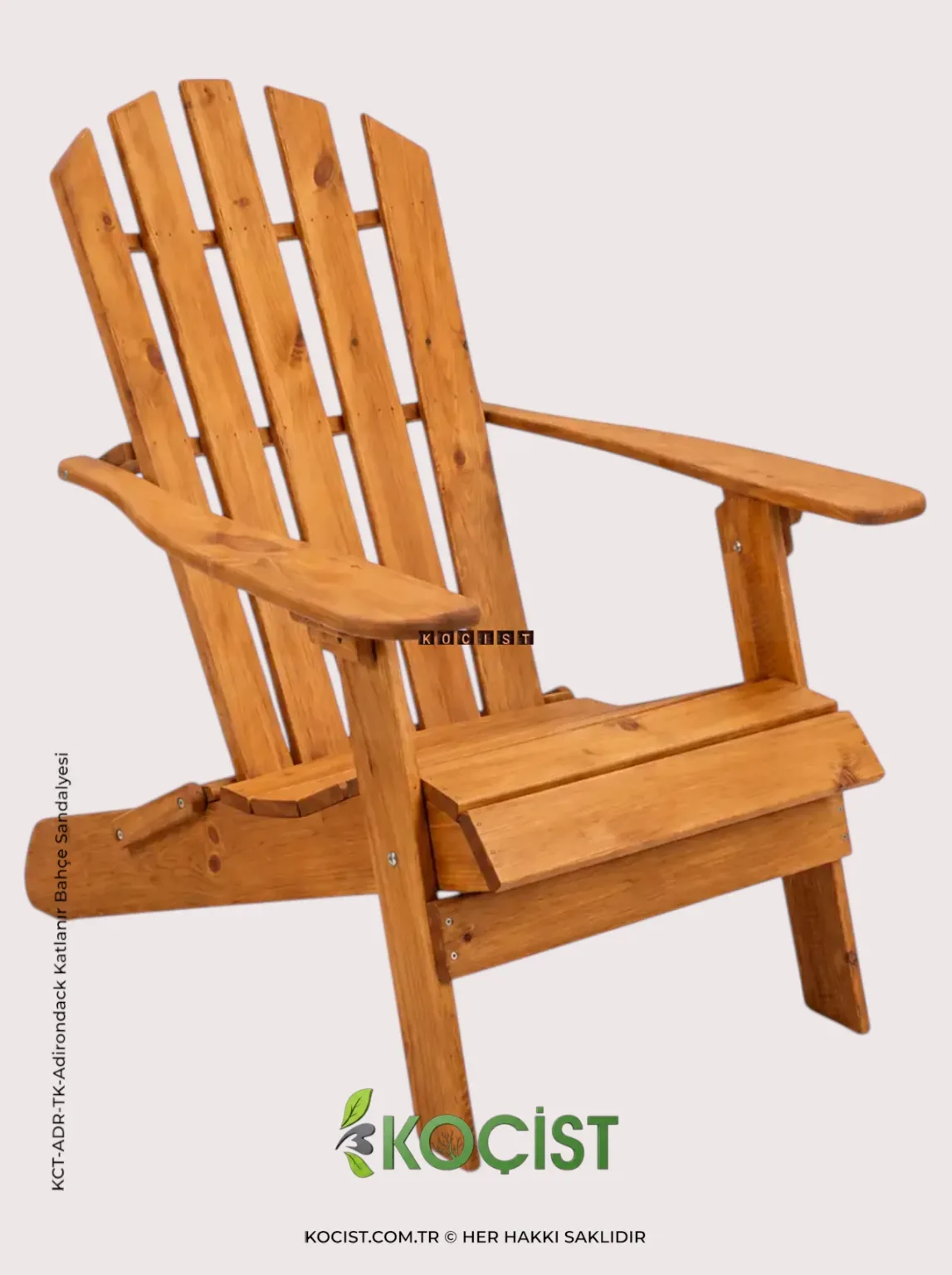 Adirondack Katlanır Bahçe Sandalyesi Teak Ahşap, 6. görünüm