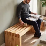 Ahşap Bahçe Bankı 2 Kişilik, Çam rengi | Bahçe ve Mesire Alanı Masası, bahçede kullanım