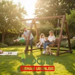 Ahşap Salıncak İkili Çocuklu – detay görünüm (4) | Koçist