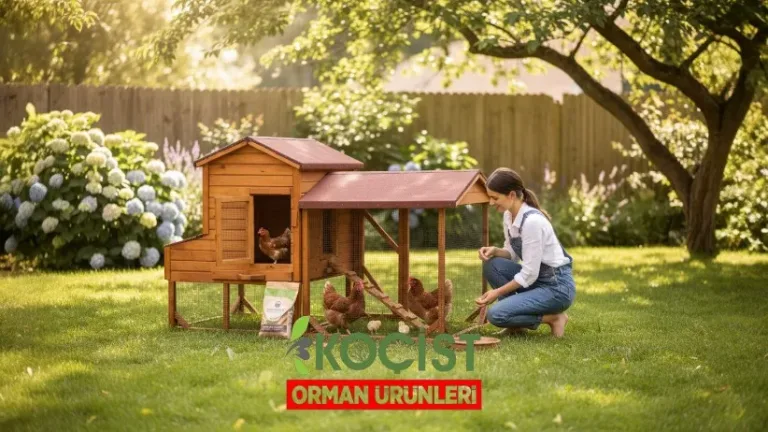 Ahşap Tavuk Kümesi Lüks – ön görünüm | Koçist