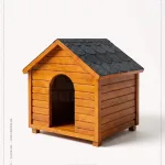 DOG-S05 Klasik Seri, Yalıtımlı Büyük Boy Ahşap Köpek Kulübesi – ön görünüm | Koçist