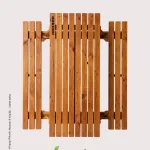 Ormancı ahşap piknik masası 8 kişilik teak rengi